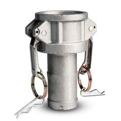 Камлоки алюминиевые серии C (приемная часть с хвостиком под рукав)